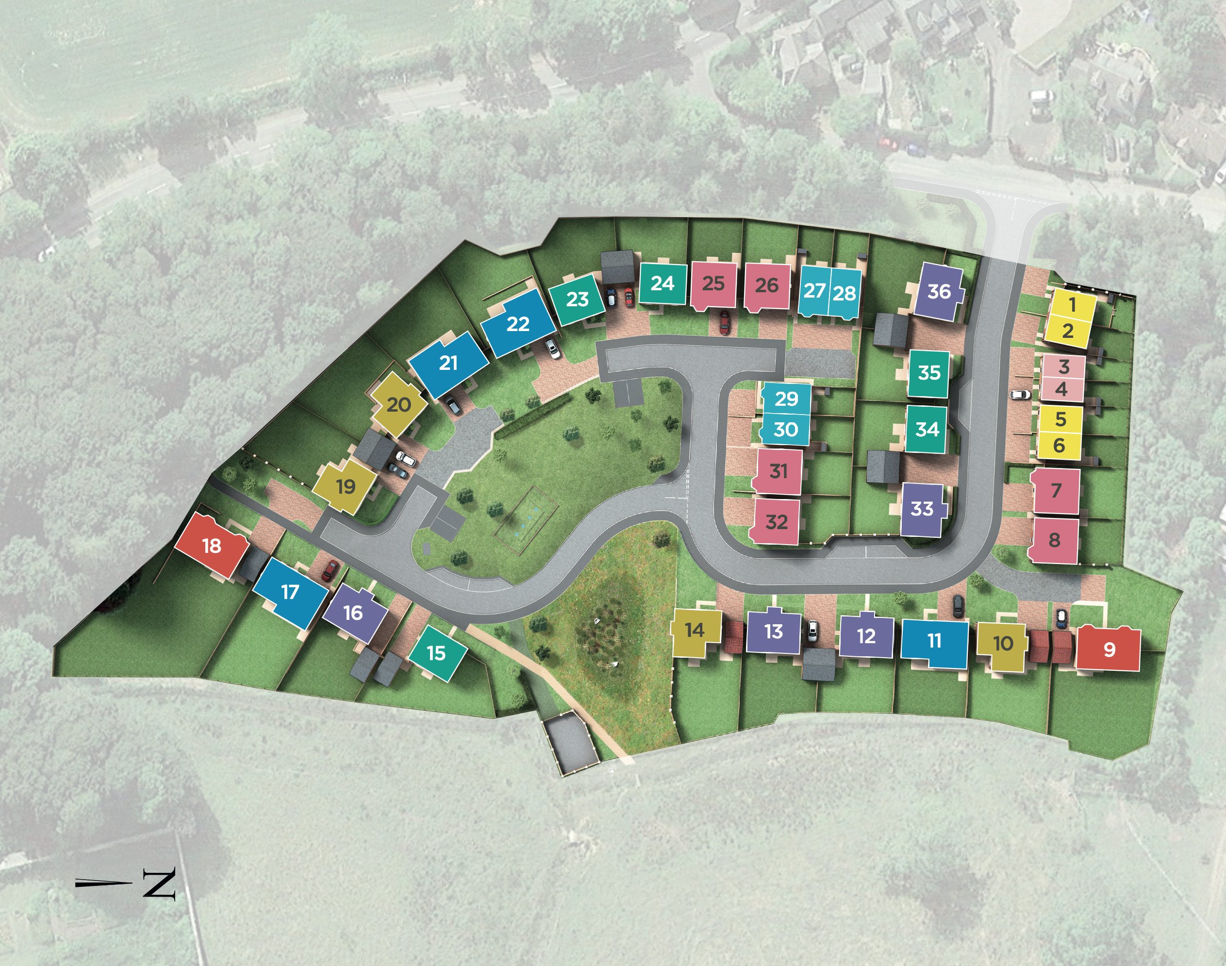 Site plan layout for this development